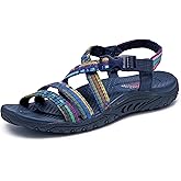 Skechers Women's Reggae-Sew Me-Boho Woven Strappy Slingback Sandal