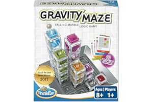 ThinkFun Gravity Maze - Falling Marble Logic Game - Challenging STEM Toy for Kids 8-12 - Gravity Marble Maze - Brain-Building