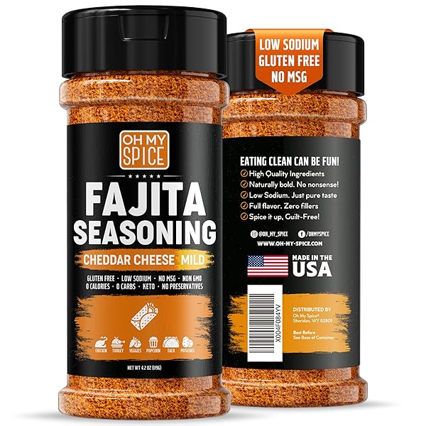 FAJITA SEASONING MIX CHEDDAR CHEESE POWDER – GLUTEN...