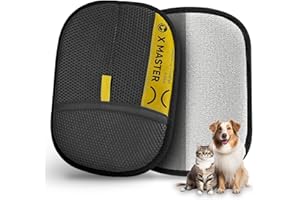 ZOOFLUX Pet Hair Remover Gloves, Double-Sided Dog & Cat Hair Remover Glove, Reusable & Breathable Pet Hair Removal Tool, Dura