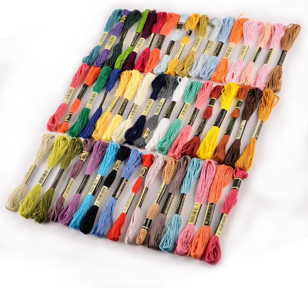 SurePromise 50 Skeins Stranded Deal CXC 100% Cotton Thread, Multi-Coloured, 50 pcs - Image 4