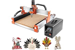FoxAlien CNC Router Machine XE-PRO with Ball Screws, 400W Spindle 3-Axis Engraving Milling Machine for Wood Aluminum Cutting 