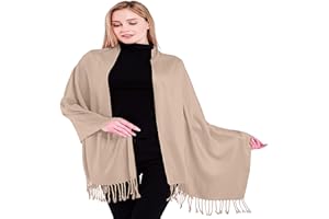 CJ Apparel Solid Colour Design Nepalese Shawl Seconds Scarf Wrap Stole Throw Head Wrap Pashmina Gift Hand Made in Nepal New