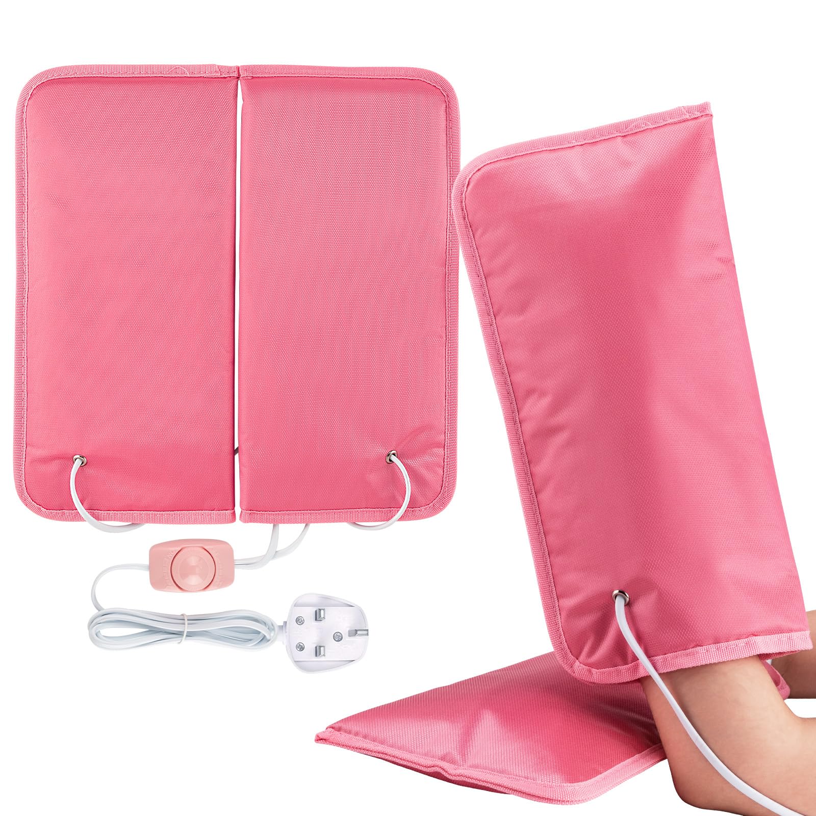 Noverlife Electric Heated Mittens Gloves for Paraffin Hand Wax Treatment, Nail Art Manicure Warmer Mittens, Therapy SPA Mitts for Women Beauty