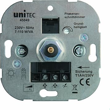 Unitec 45049 Led Dimmer 7 110 W Phasenanschnitt 110 W Amazon De Baumarkt