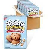 TEDDY GRAHAMS Cinnamon Graham Snacks, Bulk Kids Snacks, 6 - 10 oz Boxes | Good Source of Calcium, 8g of Whole Grain Per 30g Serving, No High Fructose Corn Syrup, Artificial Flavor or Colors
