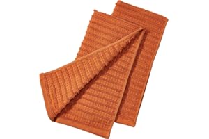 HEAVYWOOD Waffle Hand Towels for Bathroom 2pc 100% Cotton Reversible, Soft & Absorbent Decorative Hand Towel for Bathroom Cle