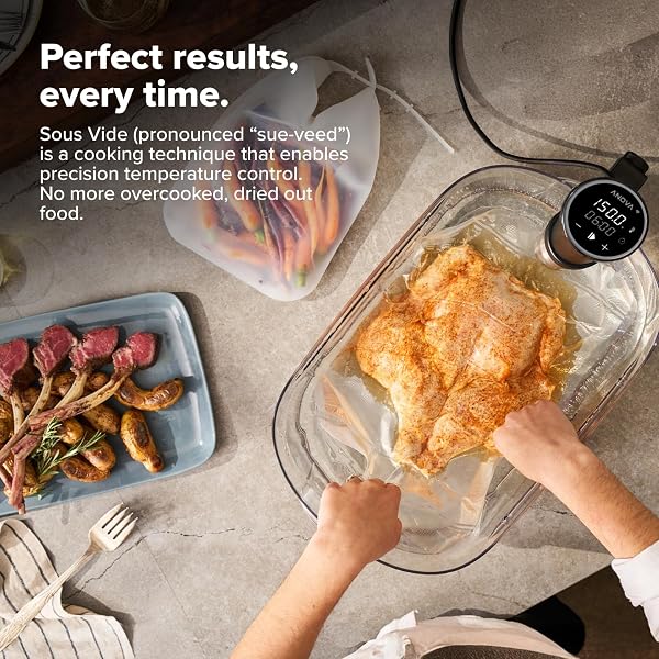 ANOVA CULINARY SOUS VIDE PRECISION COOKER 3.0 (WIFI), 1100 WATTS, STAINLESS STEEL