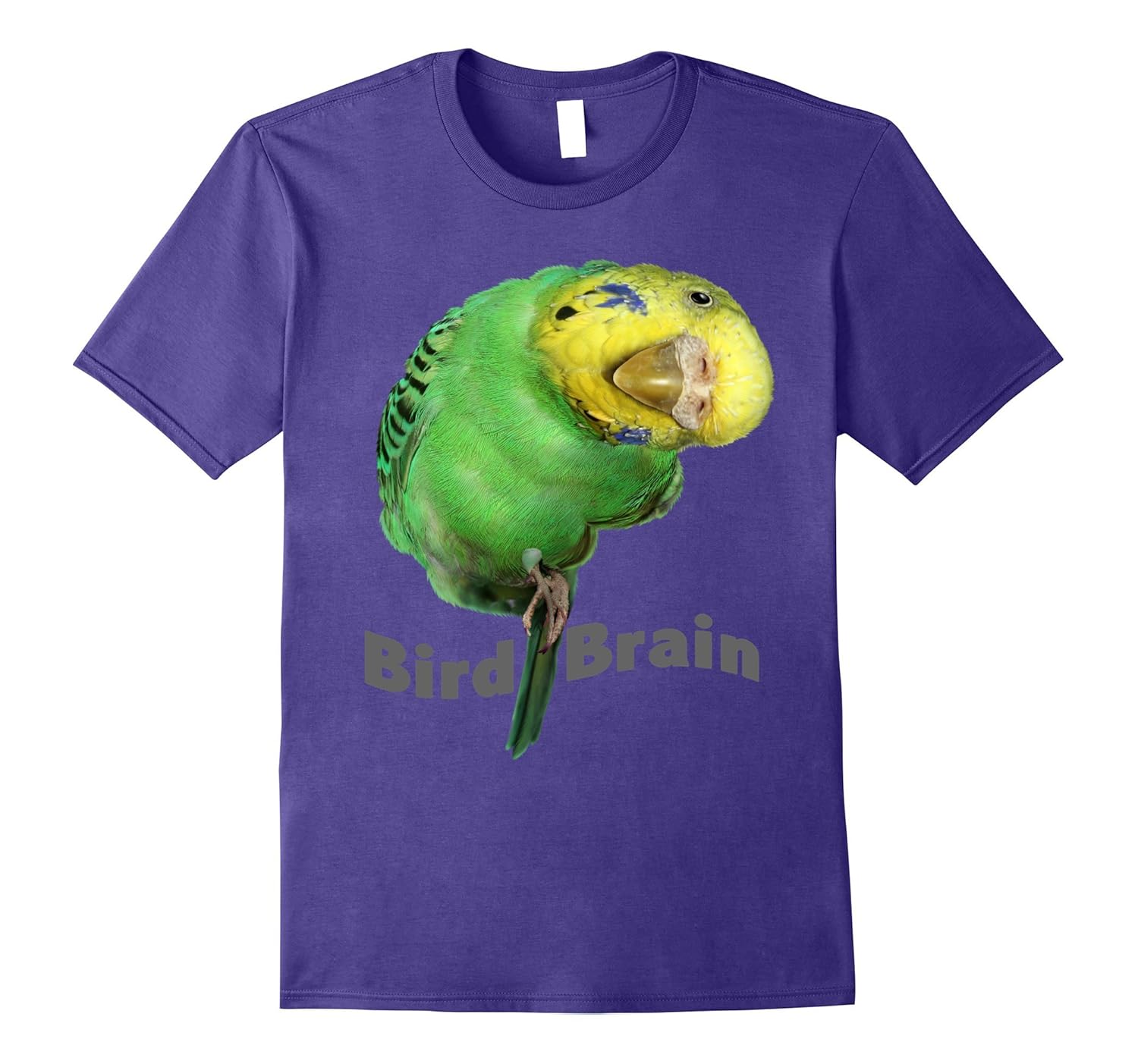 Funny Bird Brain joke t-shirt-Rose