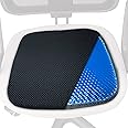 Gel Seat Cushion for Long Sitting - Portable Gel Cushion with Ergonomic Honeycomb Design - Square Size 17.5" x 17.5" x 1.25" Gel Seat Cushions for Pressure Relief With Removable Cover Washable