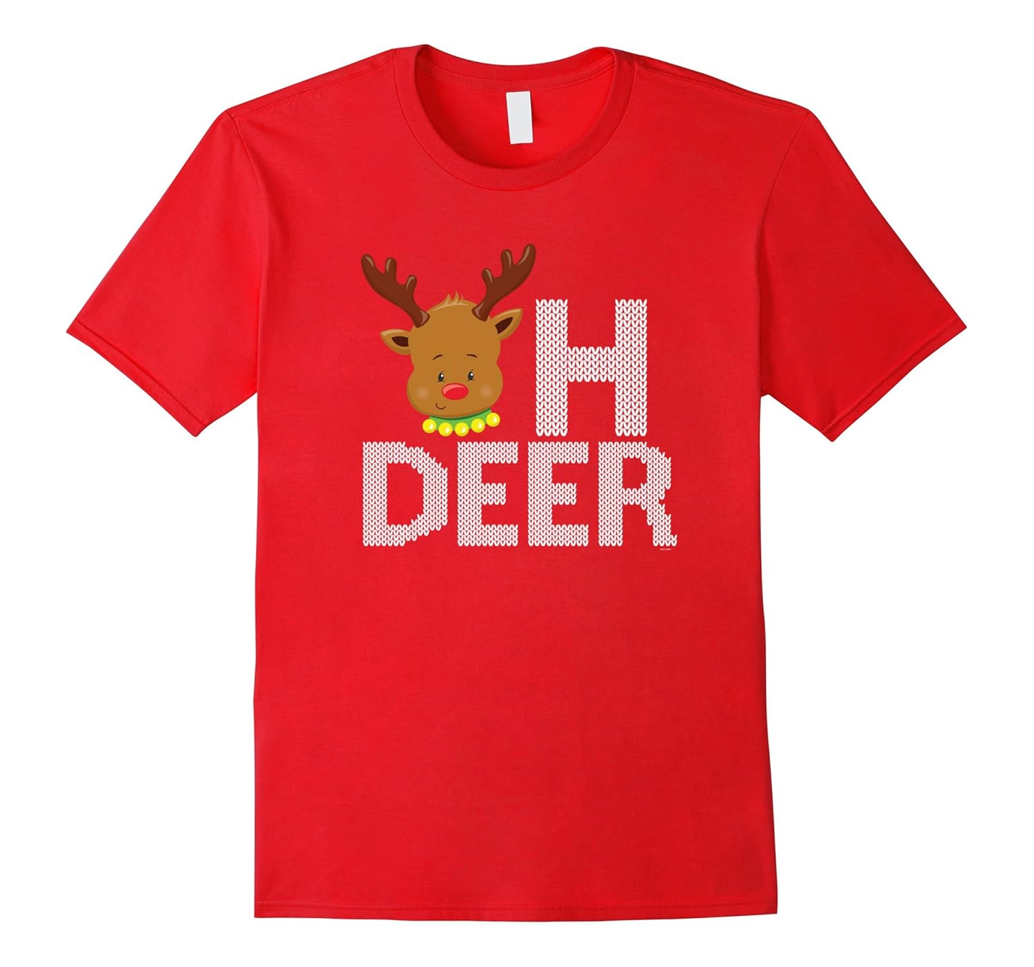 Reindeer Oh deer emojicon for kids adults for xmas Tshirt-ANZ