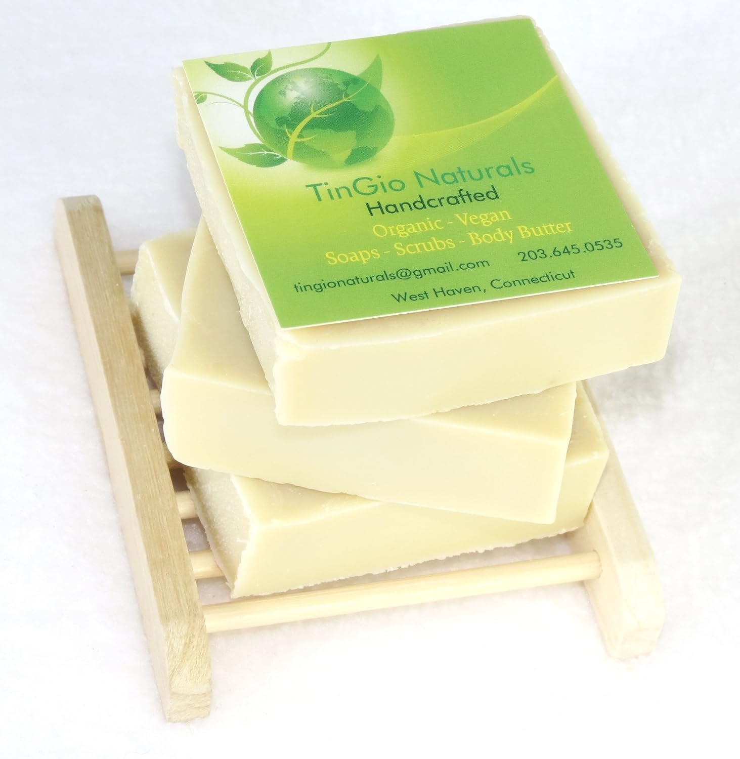 ORGANIC VEGAN UNSCENTED SOAP FOR SENSITIVE SKIN 3/PKG "WHO