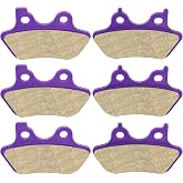 ECCPP Brake Pads For 2000-2007 Electra Glide Ultra Classic Road King | Fatboy Dyna Heritage Softail Night Train Carbon Fiber Front and Rear Braking Kits