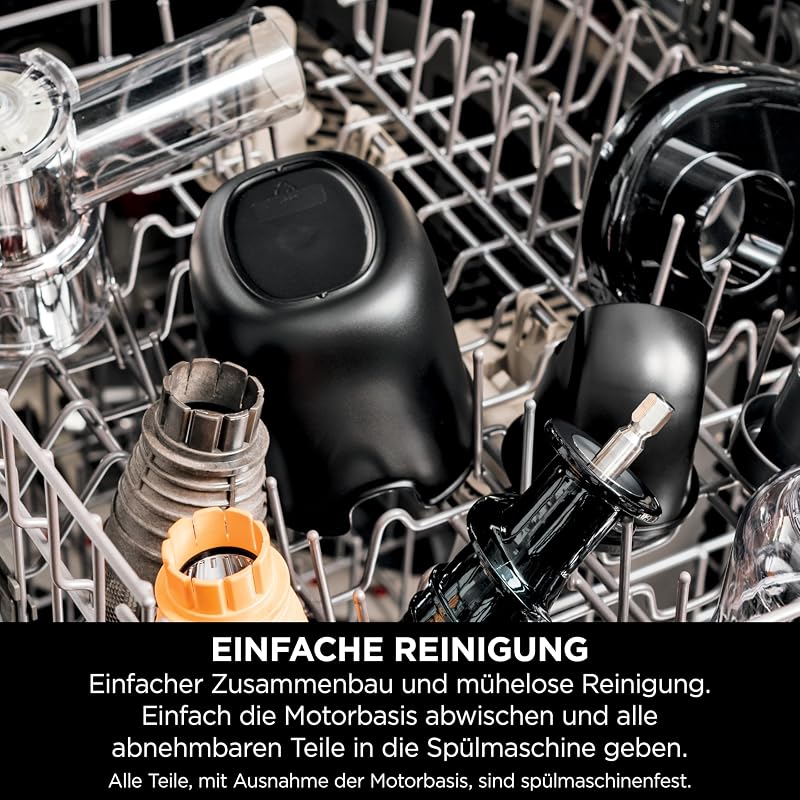 Kaltpresse-Entsafter Gemüse und Obst Grau JC151EU, für frische Säfte