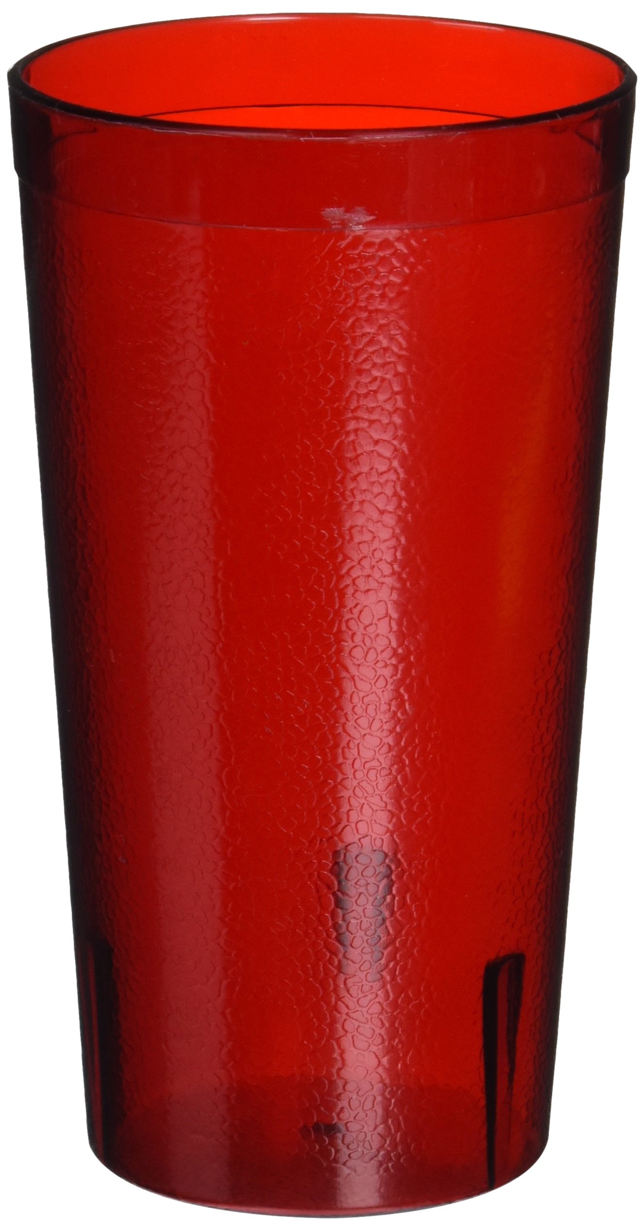 16 OZ RED 12PK Restaurant Break Resistant Drinking Glass Cups PLASTIC