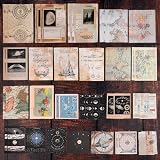 Draupnir 200Pcs Vintage Scrapbooking Stickers Paper Pack Celestial Astrology view 3