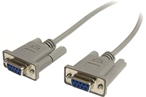 StarTech.com SCNM9FF25 Cross Wired DB9 Serial Null Modem Cable, F/F, 25-Feet