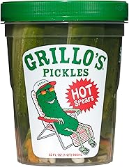 Grillo's Pickles Hot Dill Pickle Spears, 32oz