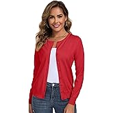 Cardigan Sweaters for Women Lightweigh Crew Neck Button Down Long Sleeve Sweaters Cardigans