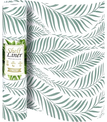 Non-Adhesive Kitchen Shelf Liner - Waterproof Drawer & Cabinet Protector Mat, Green, 11.8" X 78.7" - View #8