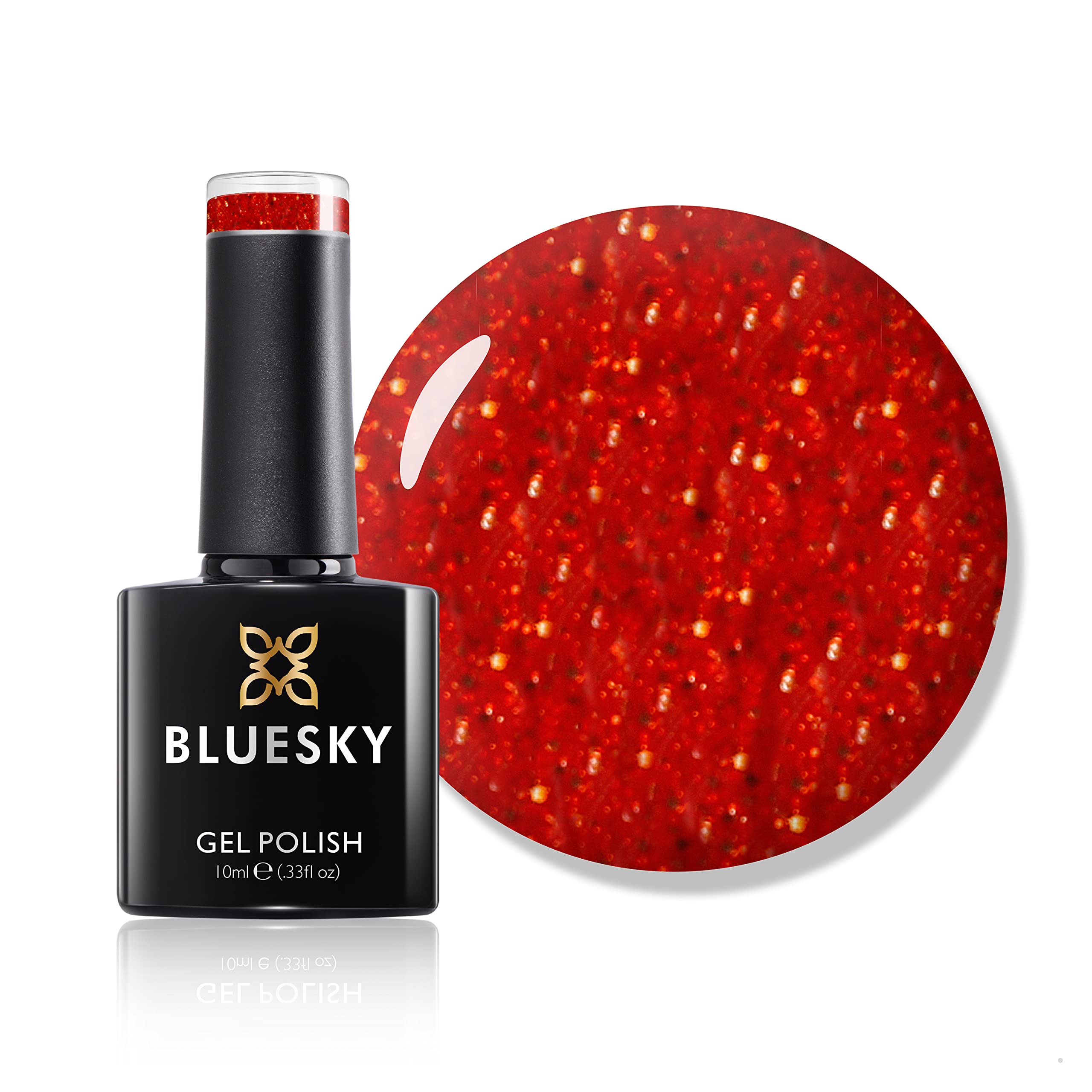 BLUESKY Gel Nail Polish, Vip13, Orange Tree, Long Lasting, Chip Resistant, 10 ml (Requires Curing Under UV LED Lamp)
