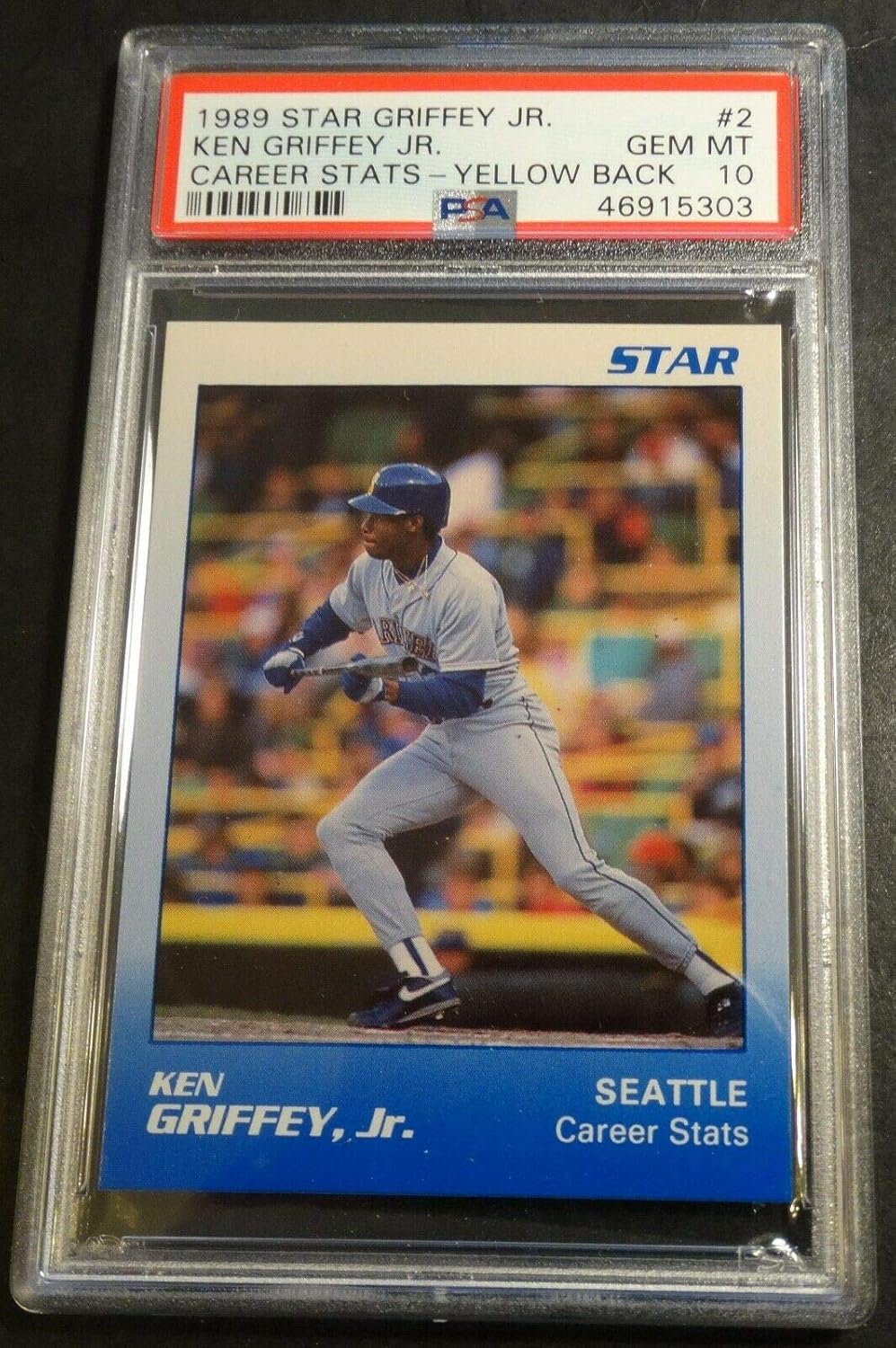 1989 Star Career Stats Yellow Back Ken Griffey