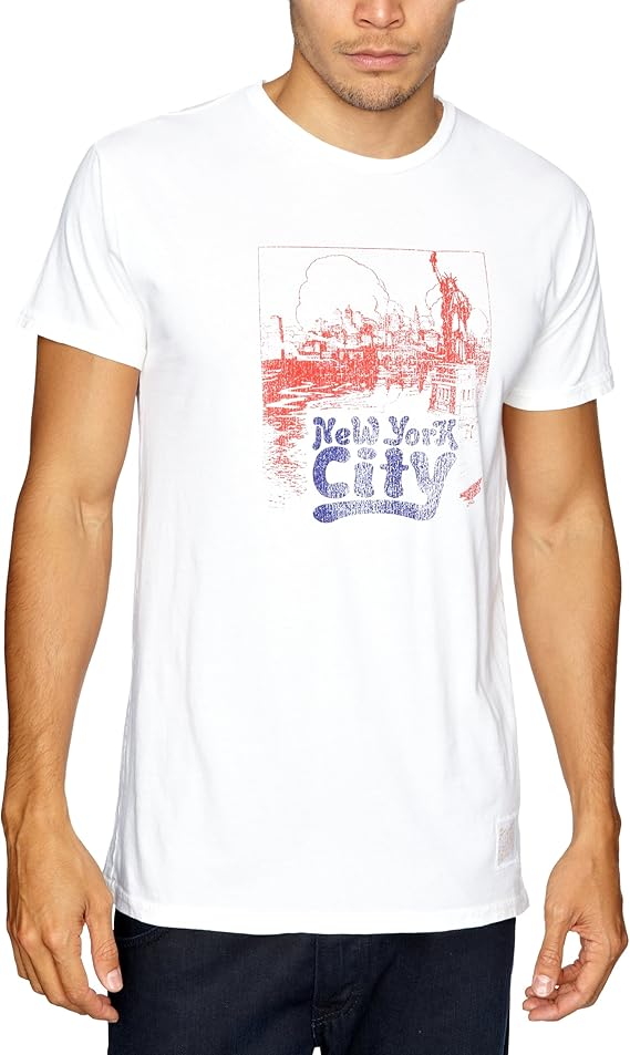 Original Retro Brand The Ny City Printed Men's TShirt Off White X