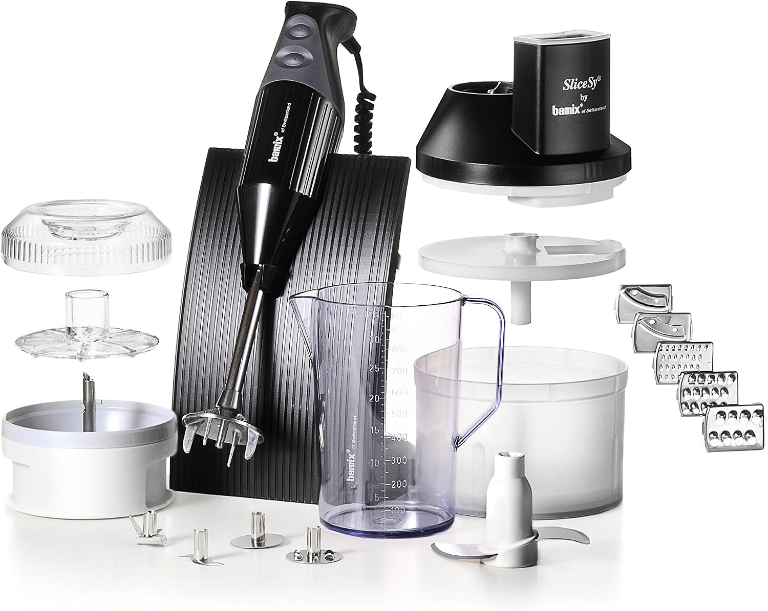 Processeur Bamix Pour Mixeurs Plongeants - Moulin à Aliments Secs Et Humides - Noir - Fabriqué En Suisse