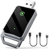 𝟐𝟎𝟐𝟔 𝐔𝐩𝐠𝐫𝐚𝐝𝐞𝐝 CarPlay Wireless Adapter, Mini CarPlay Dongle | Plug &amp; Play, No Delay, Convert Wired to Wireless Bluetooth Apple Carplay, with USB&amp;USB-C, for iOS 10+ and 2016+ Cars,black