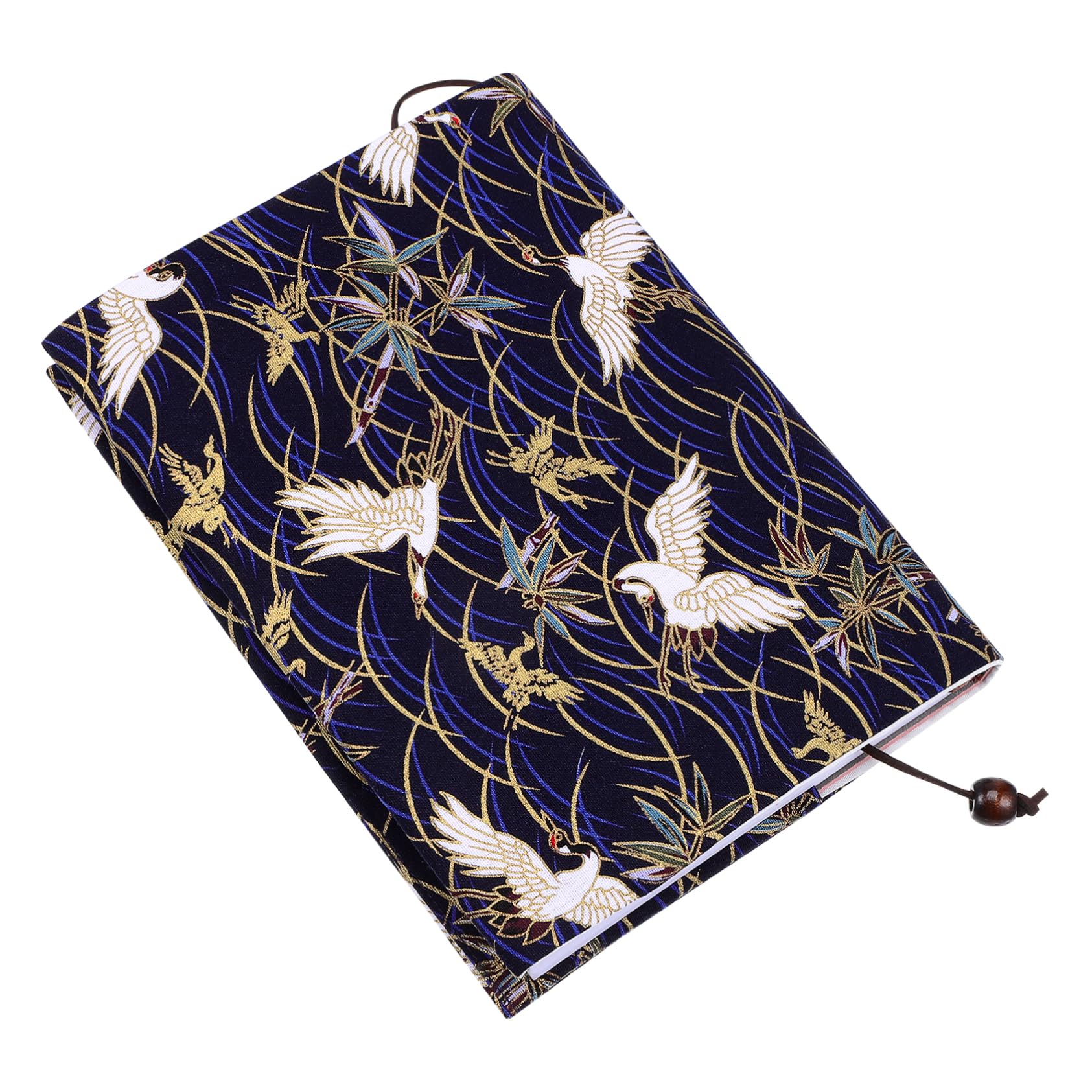 NUOBESTY Book Cover Stretchable Book Covers Sleeve Textbook Notepad Protector Cloth School Book Protector Oil Book Cover Easy to Put On Jacket Dark Blue Textbook Cover