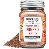Burlap &amp; Barrel Toasted Pepita Pumpkin Spice - As Seen on Shark Tank! - Rich, Toasty Powder with a Deep Pumpkin Seed Flavor - Toasted Pepita Pumpkin Spice 2.1oz Glass Jar