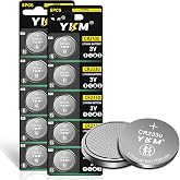 YKM 10 Pack CR2330 Batteries 3V Lithium Coin Cell Batteries | for Car Remote Watch Camera Alarm Walkie Talkie Thermometer