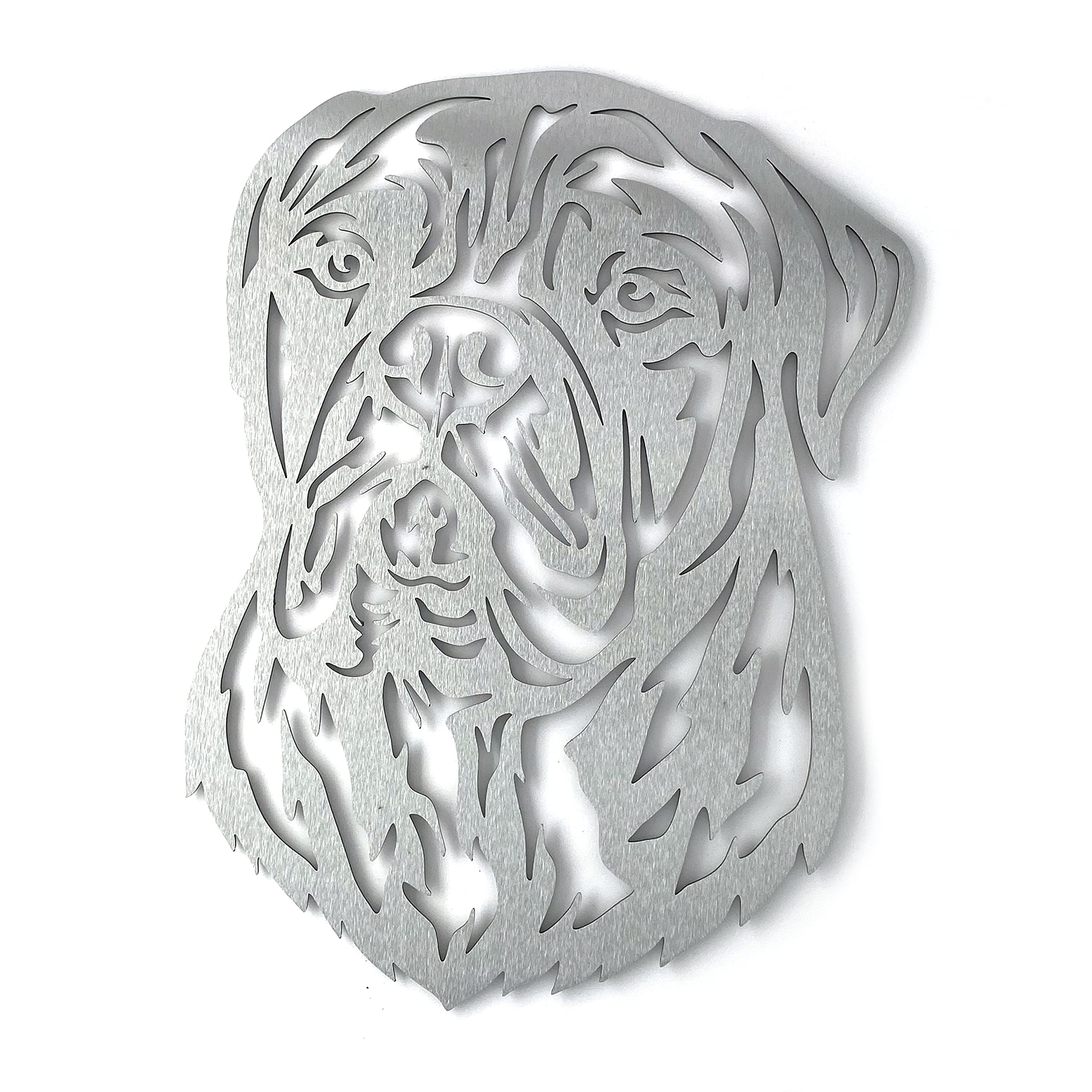 Image Industry Bullmastiff - Dog Garden Art Sculpture/Garden Ornament/Rusty Metal Dog/Metal Garden Sculpture/Metal Art (Medium 250mm x 343mm)