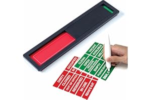 Kubik Letters Do Not Disturb Sign (Customizable) - Vacant Occupied Sign - Privacy Sign for Door - Do Not Disturb Door Hanger Sign for Office - Occupied Sign for Bathroom Door - Meeting in Progress Door Sign - Available and Away