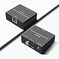 Digital Audio Extender Digital Optical/Coaxial Digital Audio Extender/Converter Over Single Cat5e/6 Cable (PoC) up to 500’ Standard Supported LPCM, DB Digital 5.1, DTS, and Doby True HD
