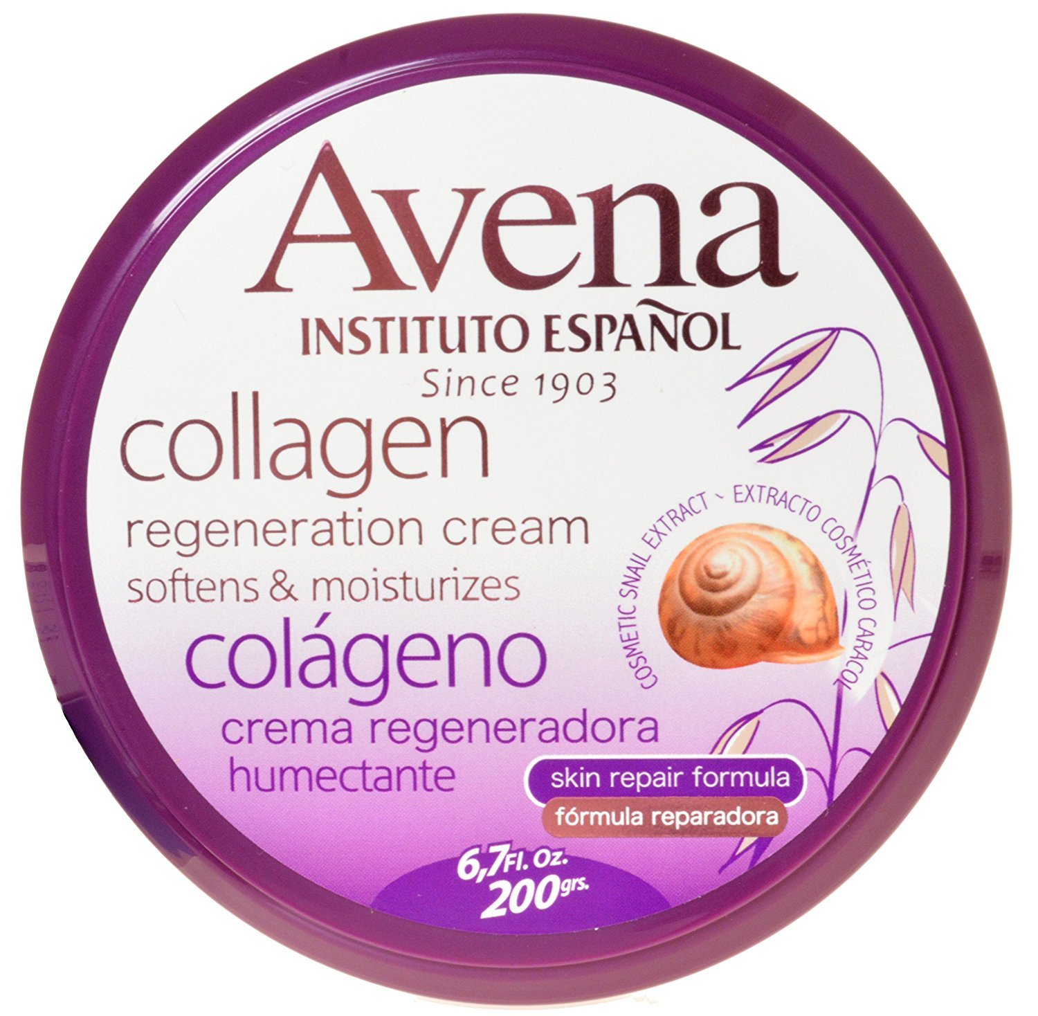 Avena Instituto Espanol Collagen Regeneration Cream 6.7 Oz