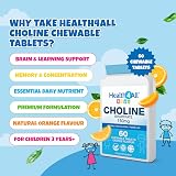 Health4All Choline 150mg 60 Chewable Tablets 3+ Vegan Orange Flavour view 3