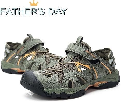 clorts men's water shoes athletic sport lightweight walking sneaker fisherman sandal