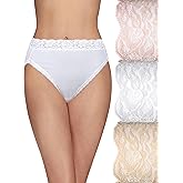 Vanity Fair Women’s Flattering Lace Panties: Lightweight & Silky with Superior Stretch