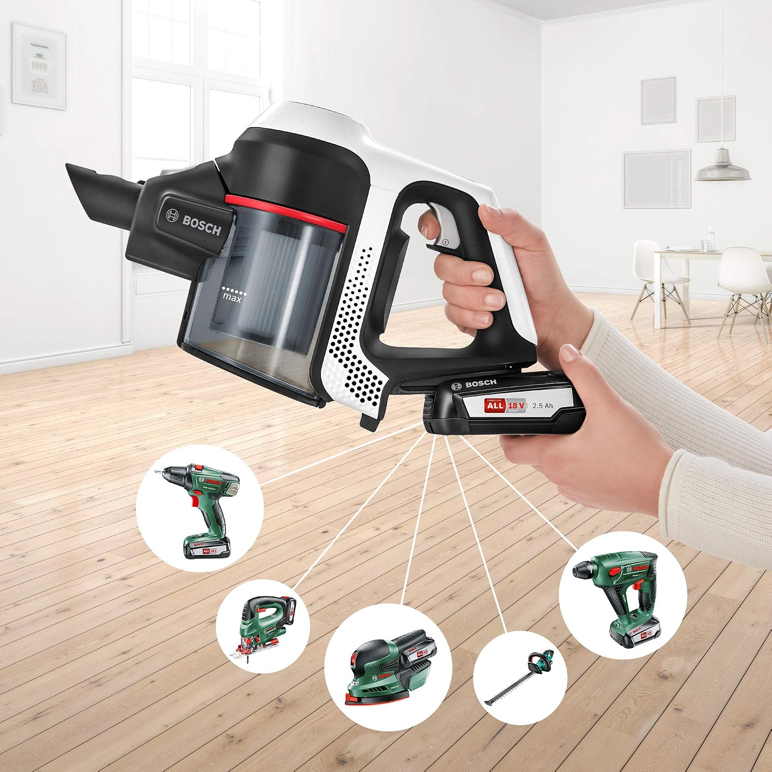 Bosch BCS612GB Unlimited 6 ProHome Cordless Stick Vacuum Cleaner, Ultra Lightweight Design - Image 5
