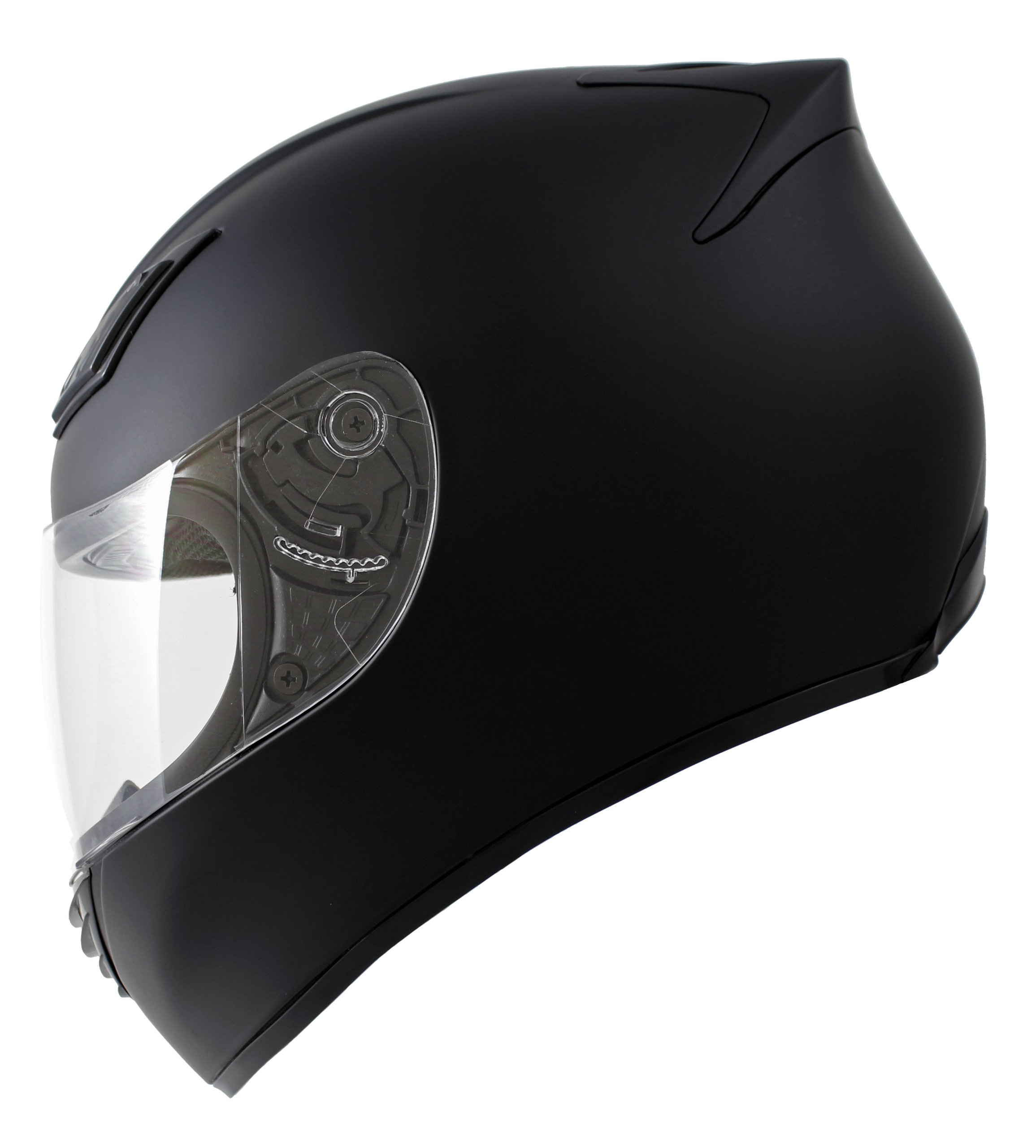 Duke Helmets DK120 Full Face Motorcycle Helmet, Medium, Matte Black
