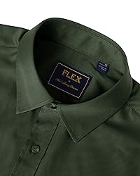 J.VER Men's Dress Shirts Solid Long Sleeve Stretch