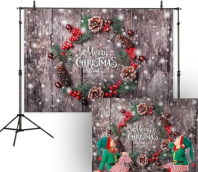 Amazon Com Allenjoy 7x5ft Wooden Board Christmas Backdrop
