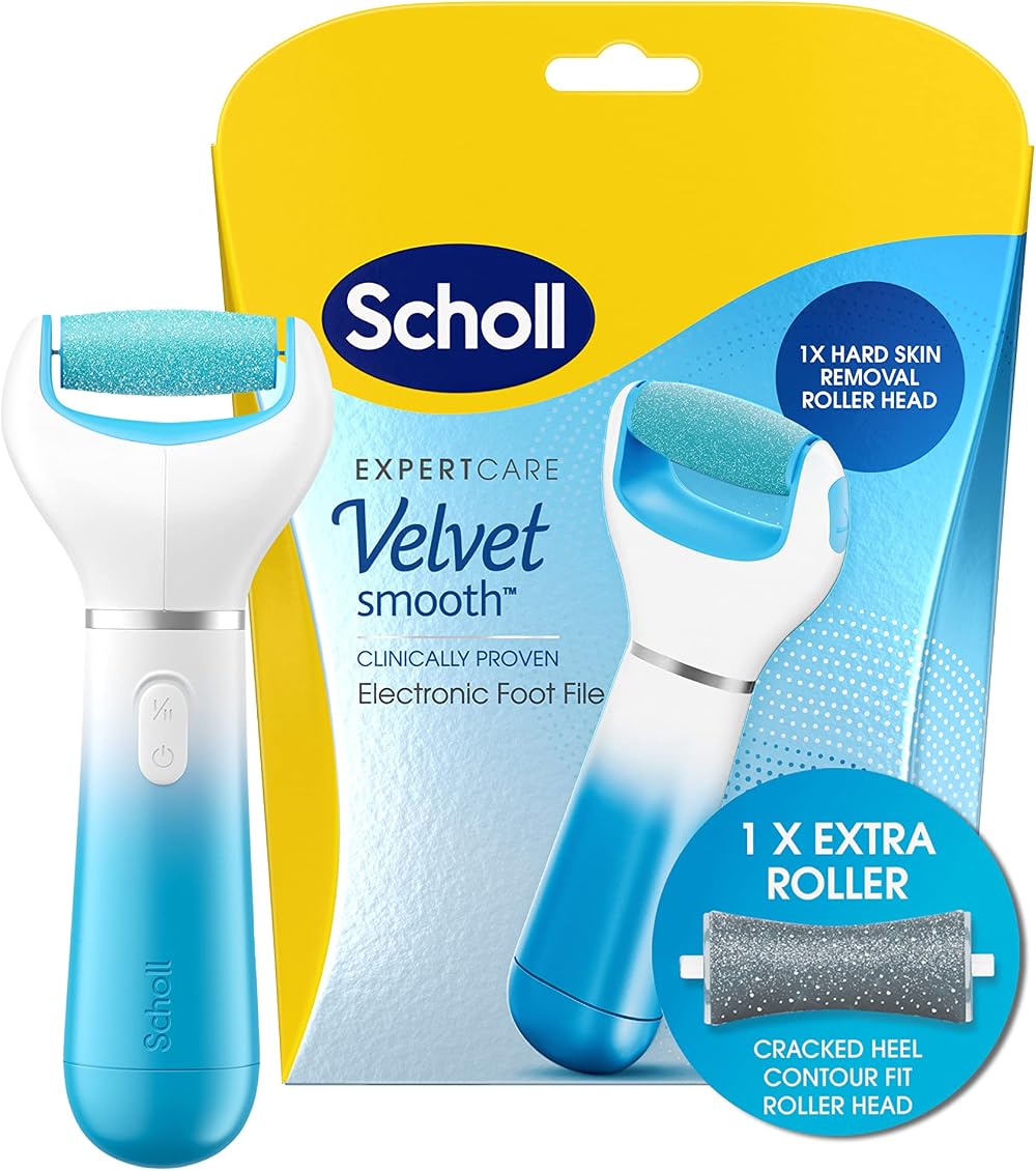 Dr. Scholl's Velvet Smooth Electric Foot File & Cracked Heel Roller