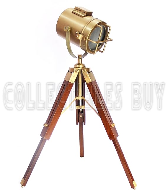 Collectibles Buy Small Desk Lamp Antique Finish Brown Tripod