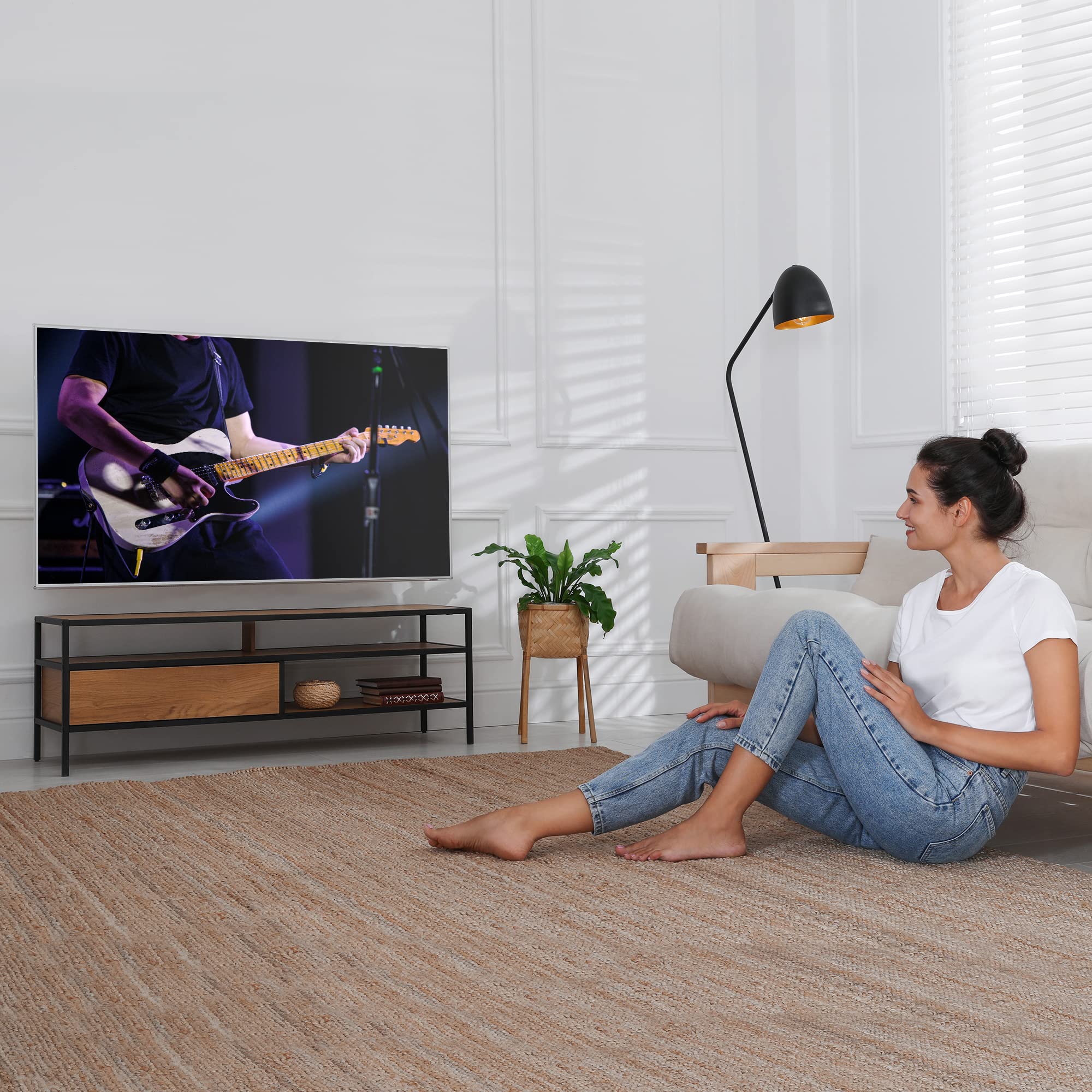 BONTEC TV Wandhalterung mit Extra Langem Gelenkarm 850mm für 32-70 Zoll LCD/LED/OLED Flachbildschirme bis 60 kg, Neigbar, Schwenk- und Drehbar, Fernseher Halterung, Max. VESA 400 x 400 mm 9