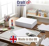 Craft UK A4 300Gsm 100 Sheets White Card 29.6 x 21 x 0.1 cm view 2