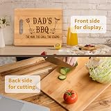Gleevara Bamboo Chopping Board for Dad - Unique Gift from Daughter Son view 2