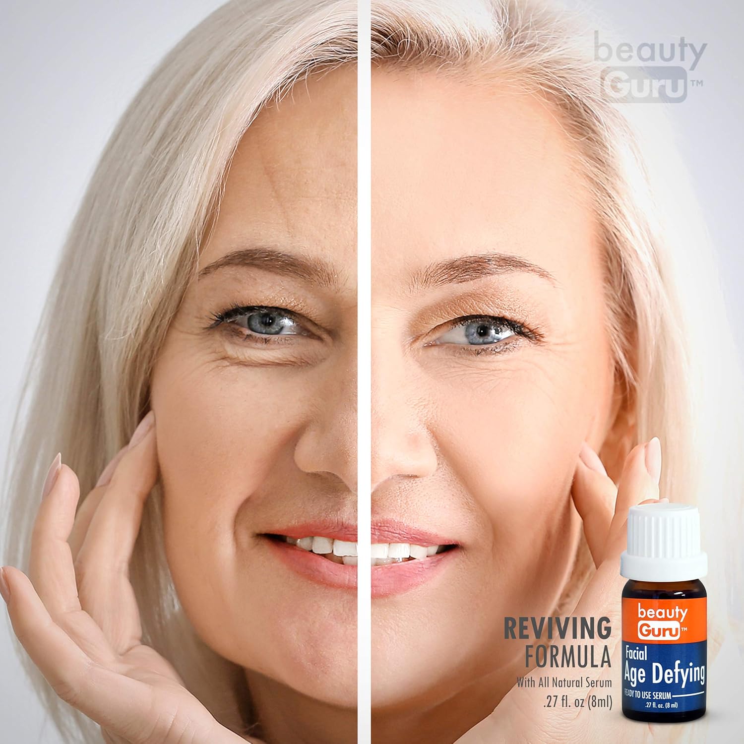 Beauty Guru Anti Aging Serum For Women Helichrysum S Age Defying Properties Youthful Look With All Natural Skin Care Ingrediants Facial Moisturizer And Skin Toner 0 27 Fl Oz 8ml Beauty Amazon Com