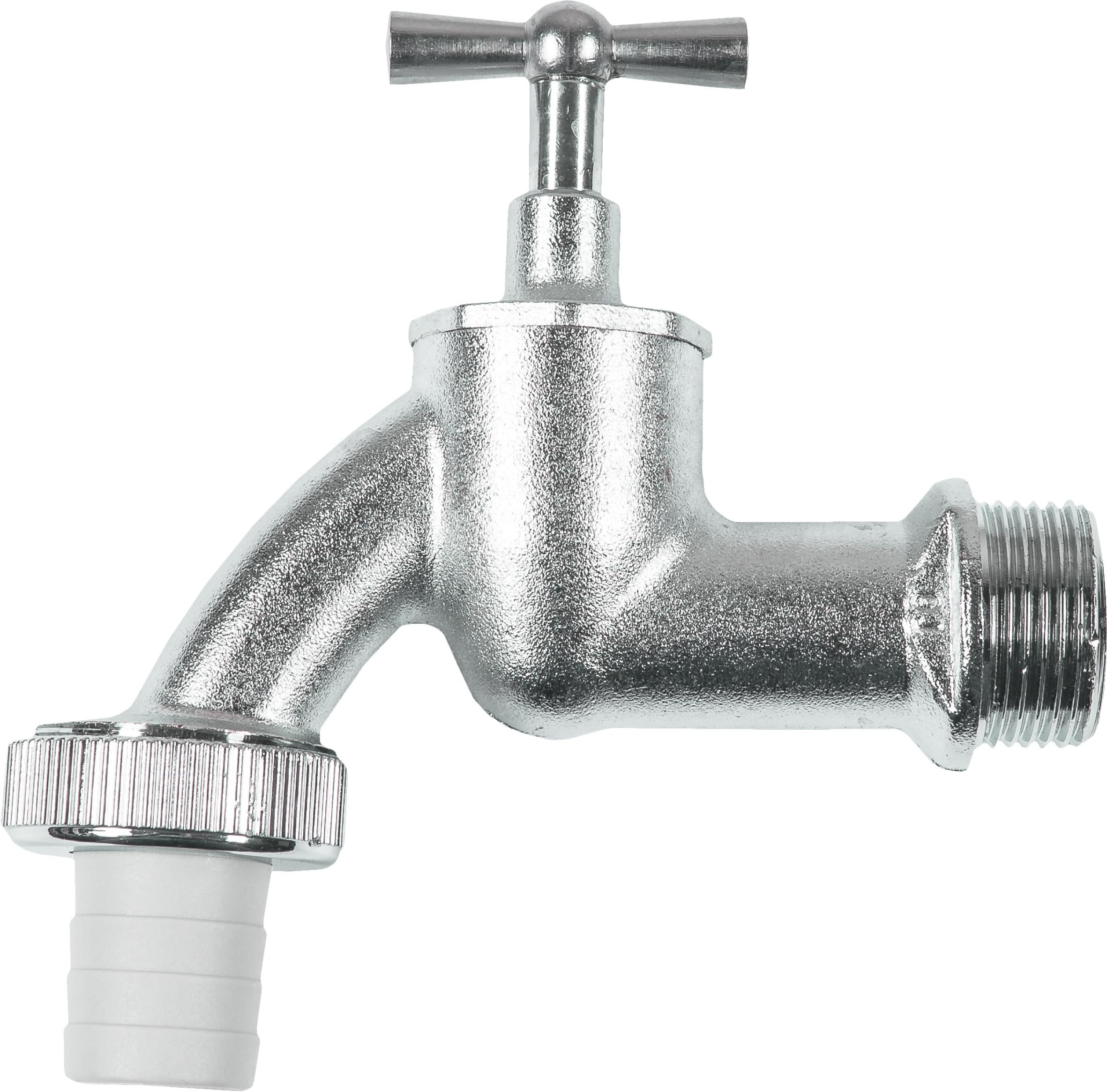 Drainage Valve 3/4" of Chrome-Plated matt Brass